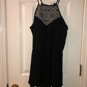 Black Halter Top Romper